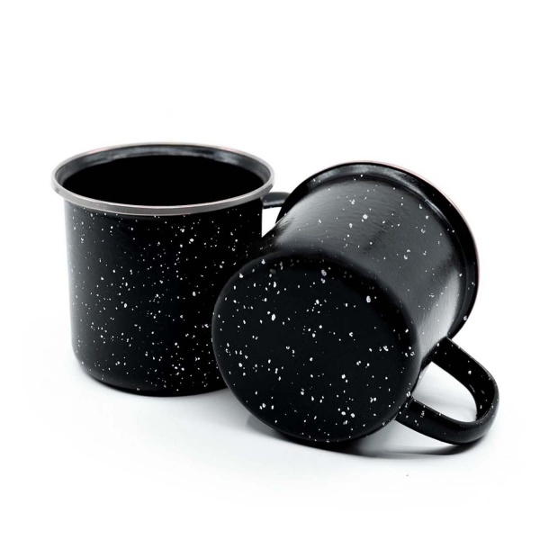 Black Enamel Mug for Camping 